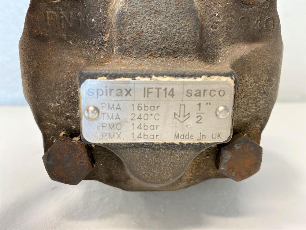 Spirax Sarco IFT14 Float and Thermostatic Steam Trap 1/2" NPT